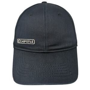 Chipotle Strapback Baseball Cap Black One Size Adjustable Embroidered Loomstate